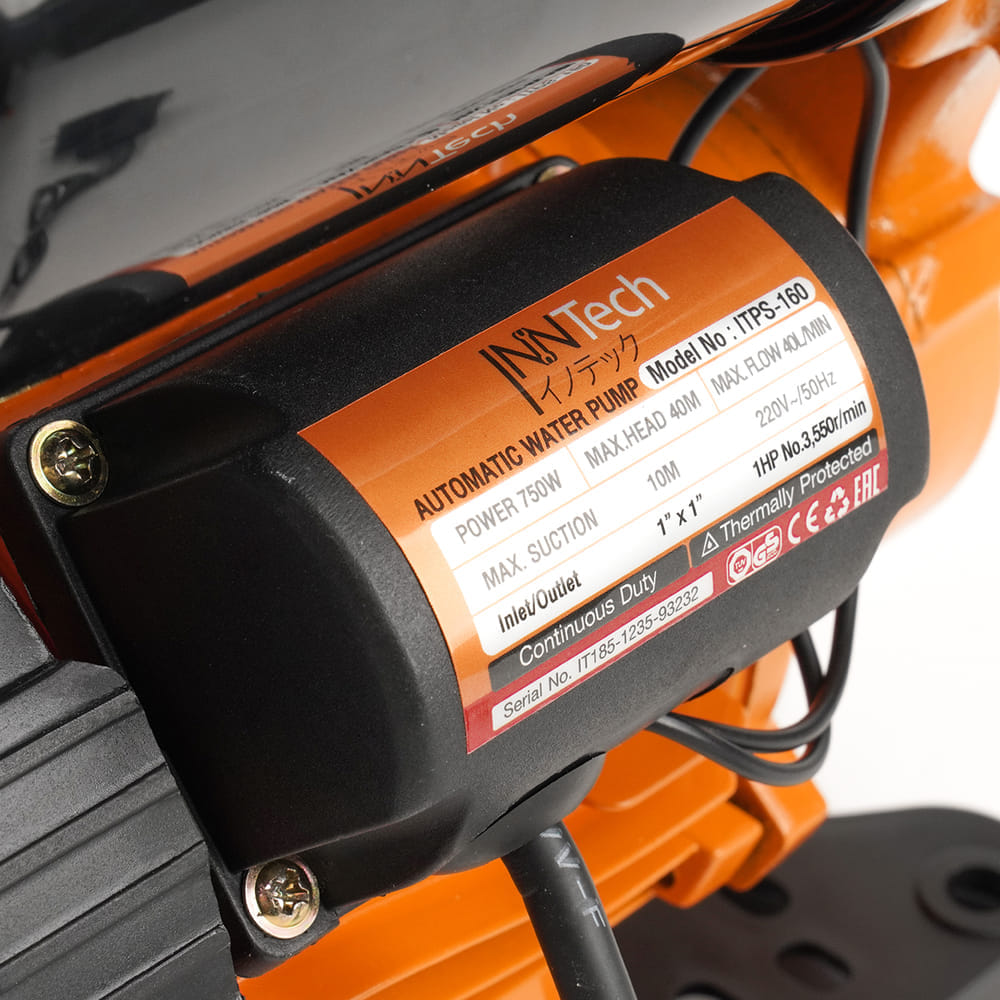 ปั๊มน้ำอัตโนมัติ INNTECH รุ่น ITPS-160 PS SERIES 750W
